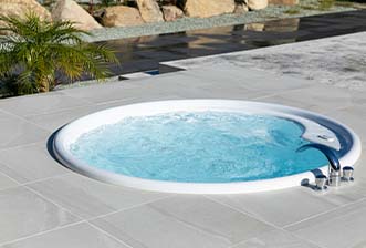 ジャグジー付きガーデン空間