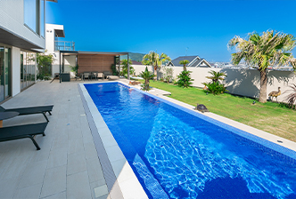 自宅の庭や別荘に